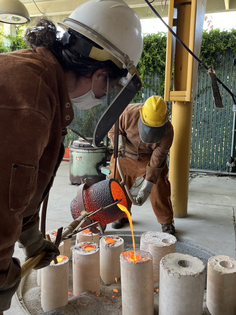 Mission College Bronze Pour