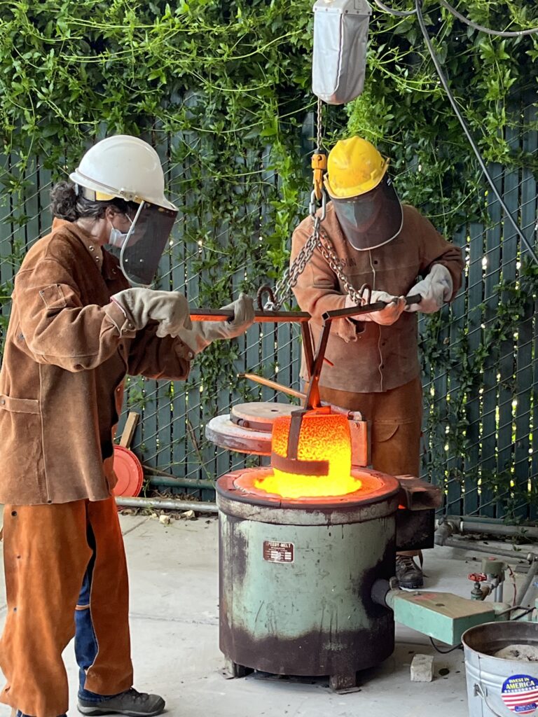 Mission College Bronze Pour